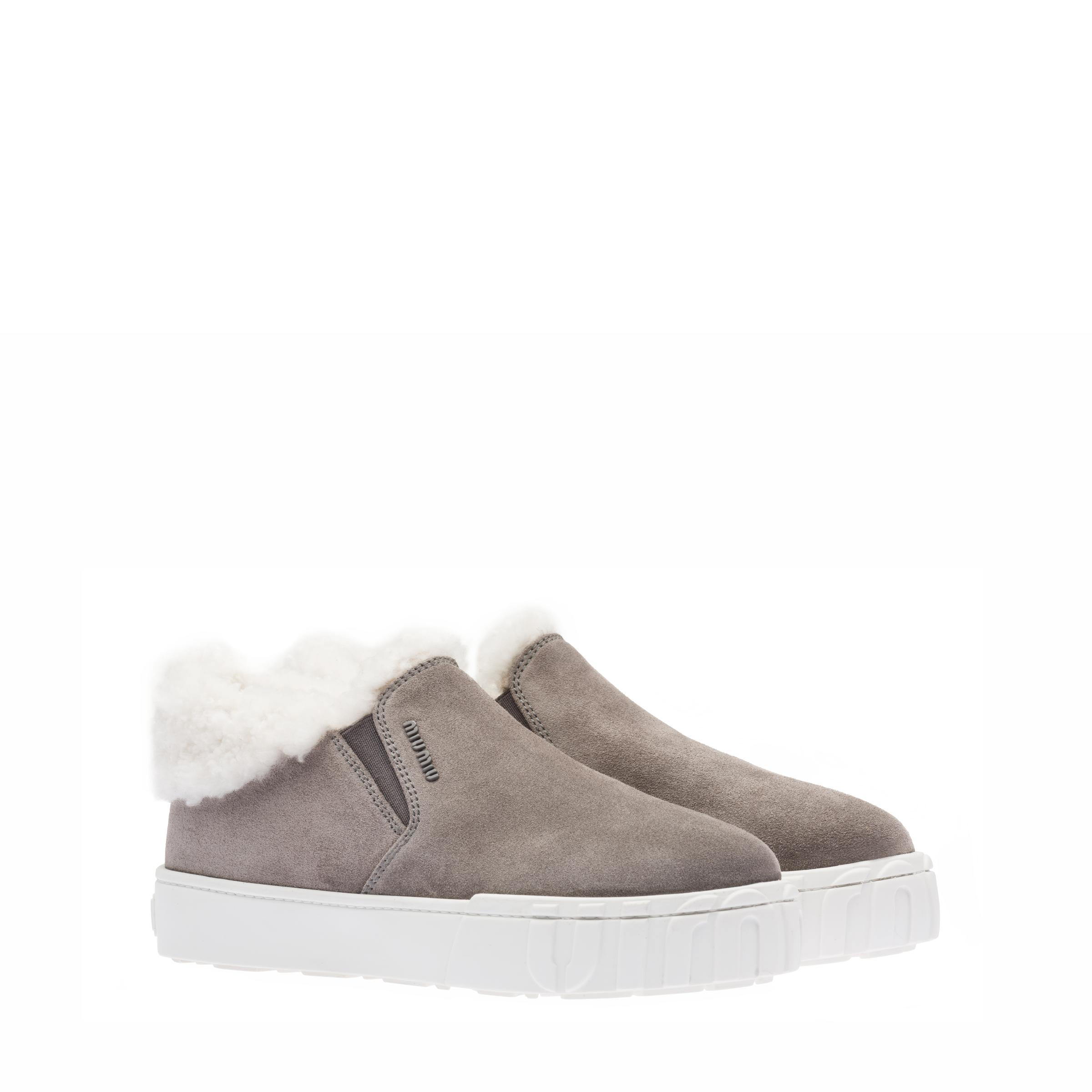 Suede ankle sneakers
