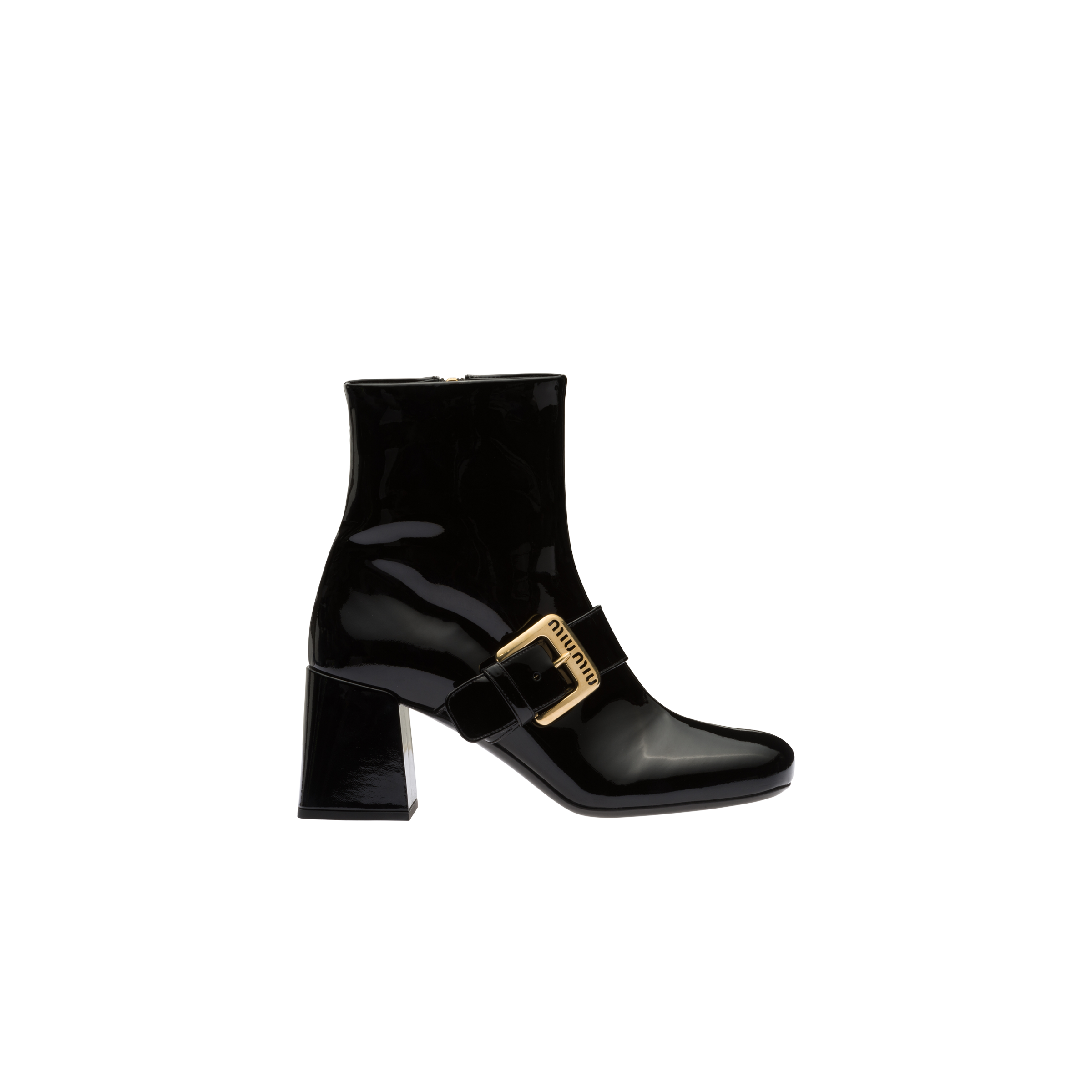 Miu miu patent leather boots on sale