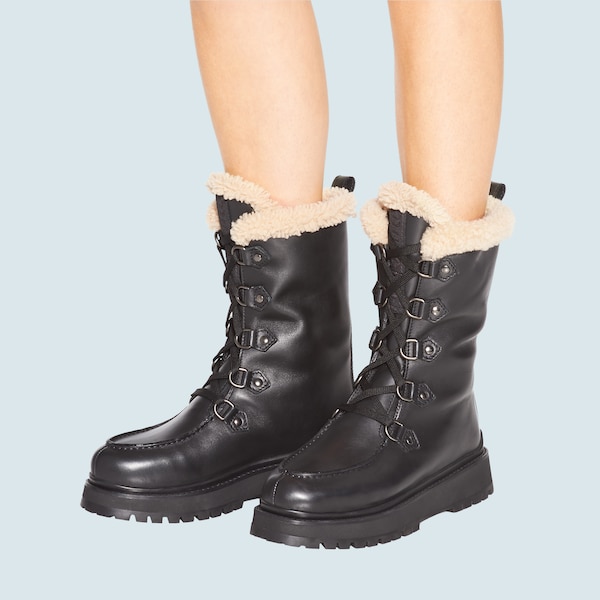 Miu miu laced leather boots clearance