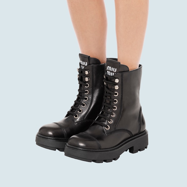 Miu miu lace up boots Clearance