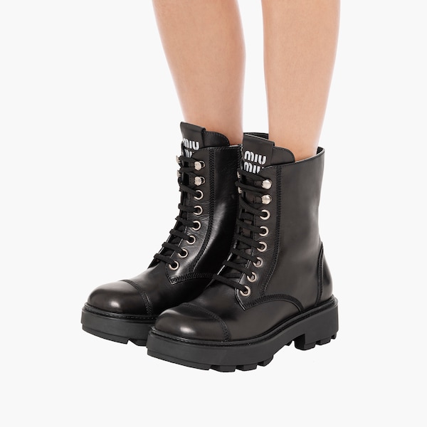 stivaletti stringati imbottiti