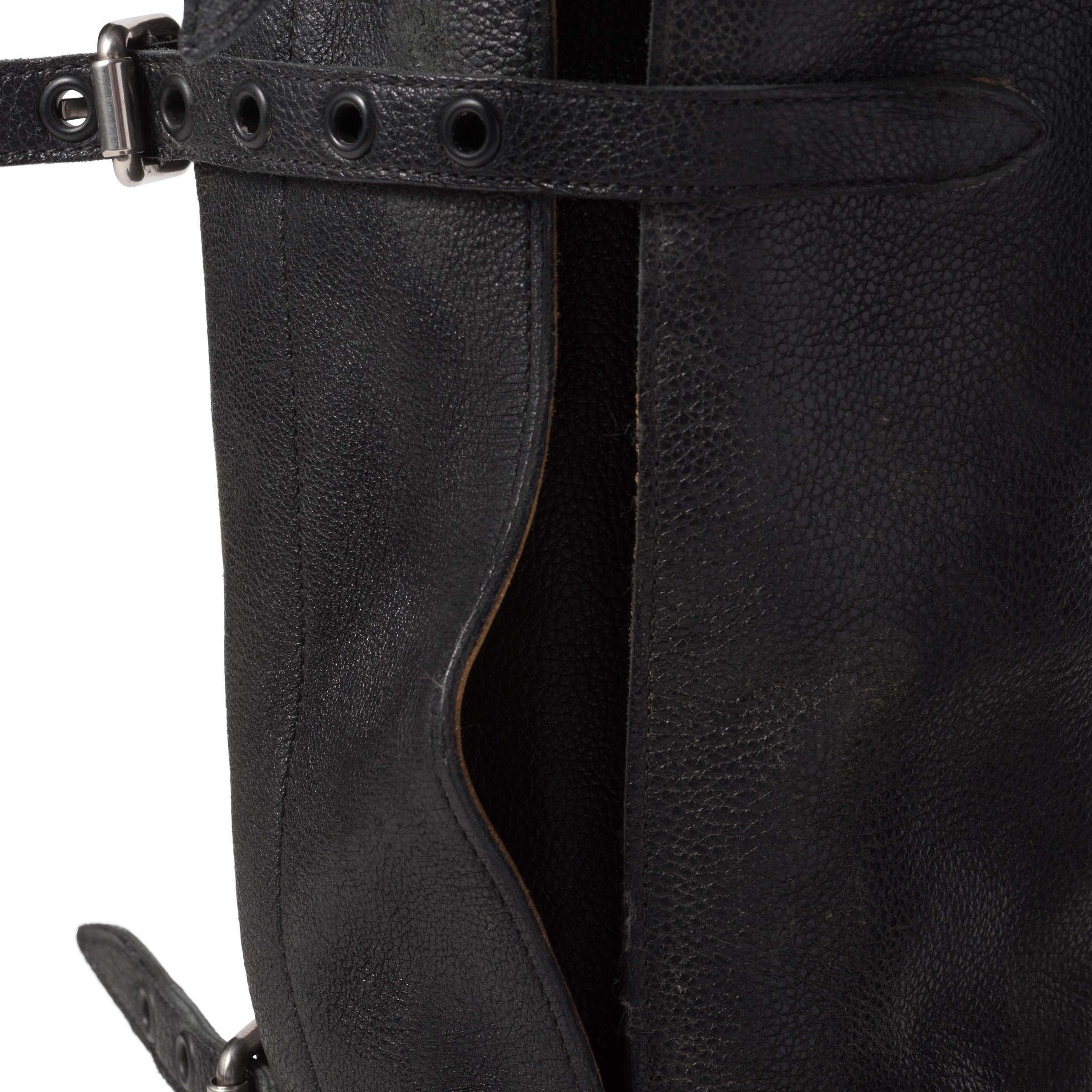 Miu Miu Multi-buckle Leather Boots In Black