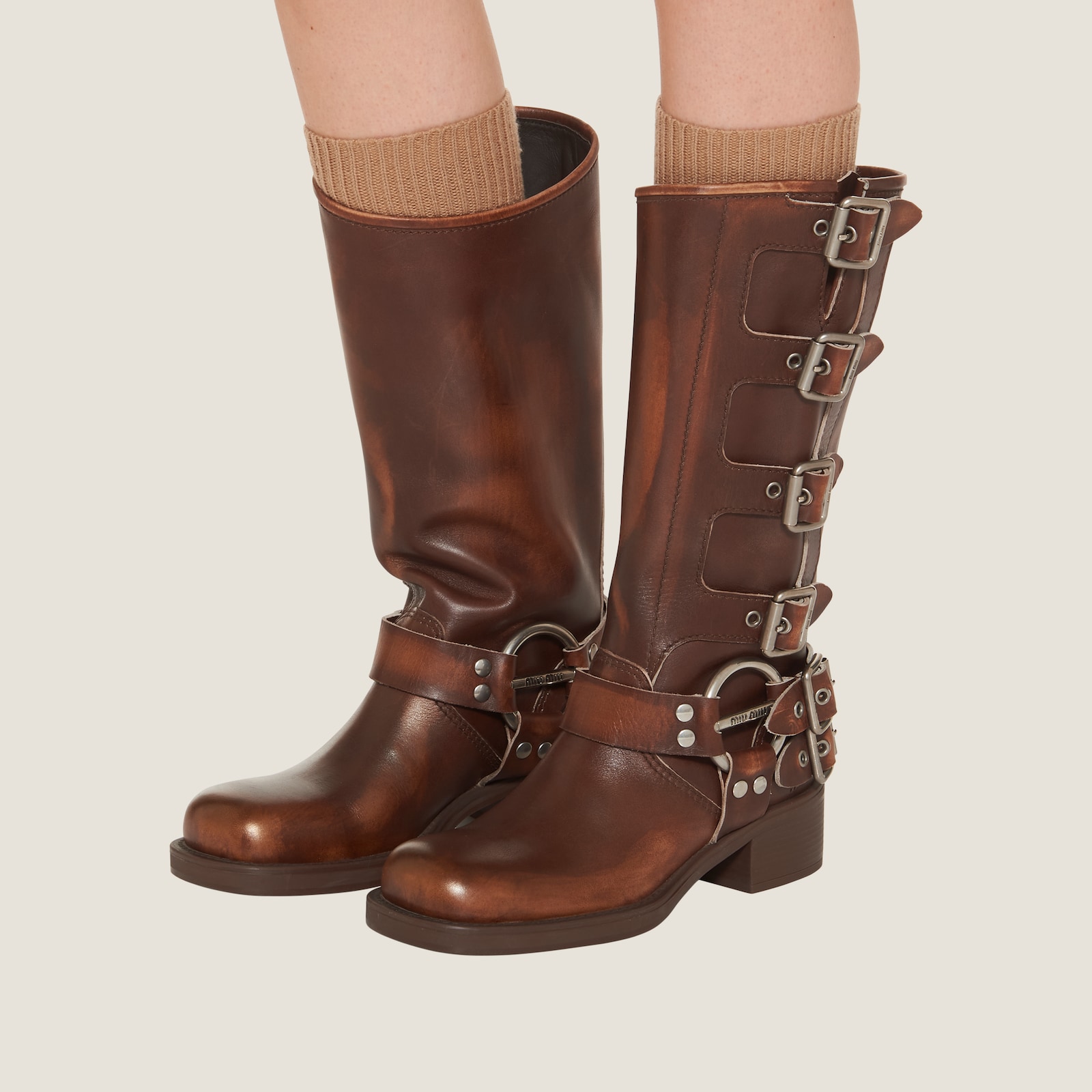 Miu Miu Women's Leather Boots