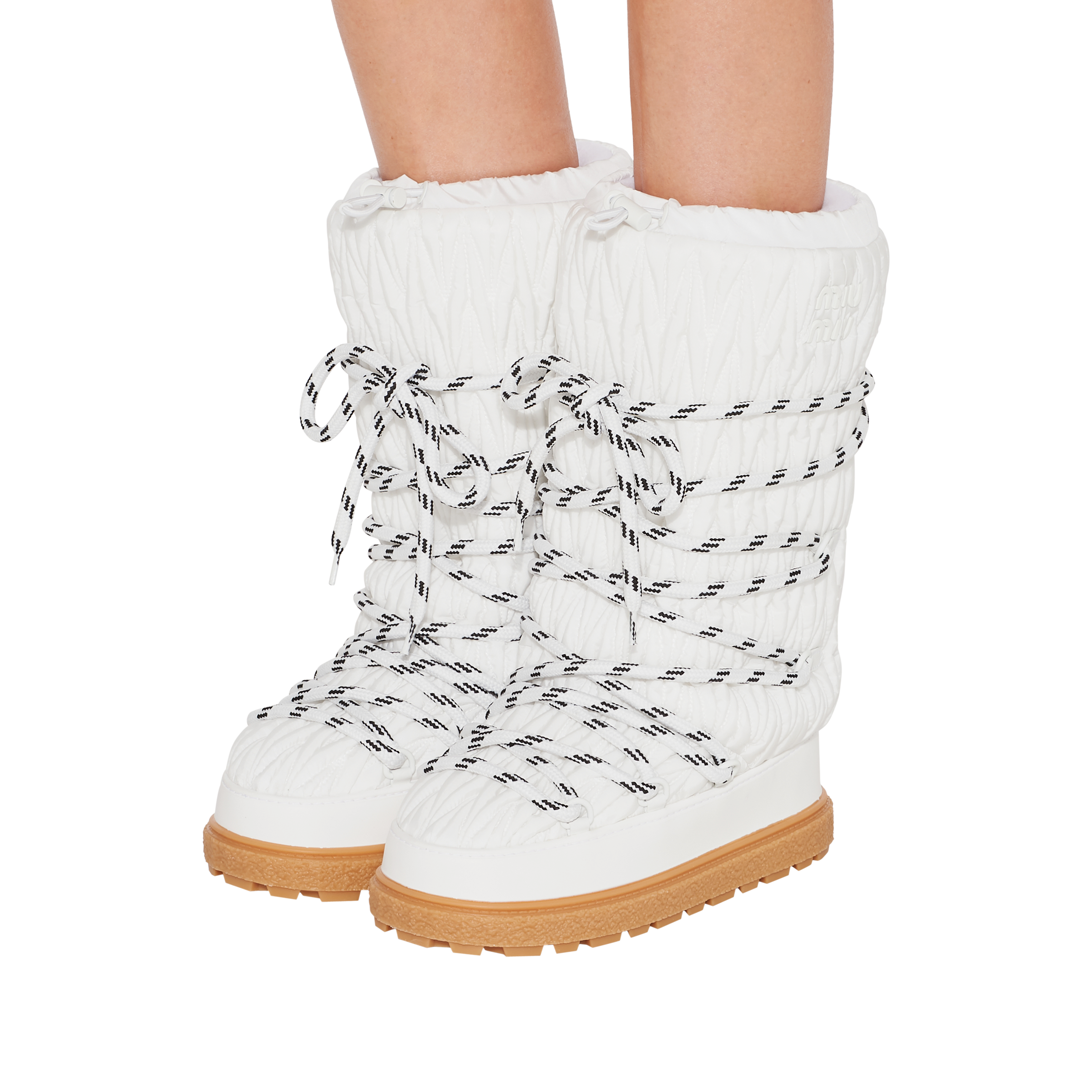 Miu miu hotsell snow boots