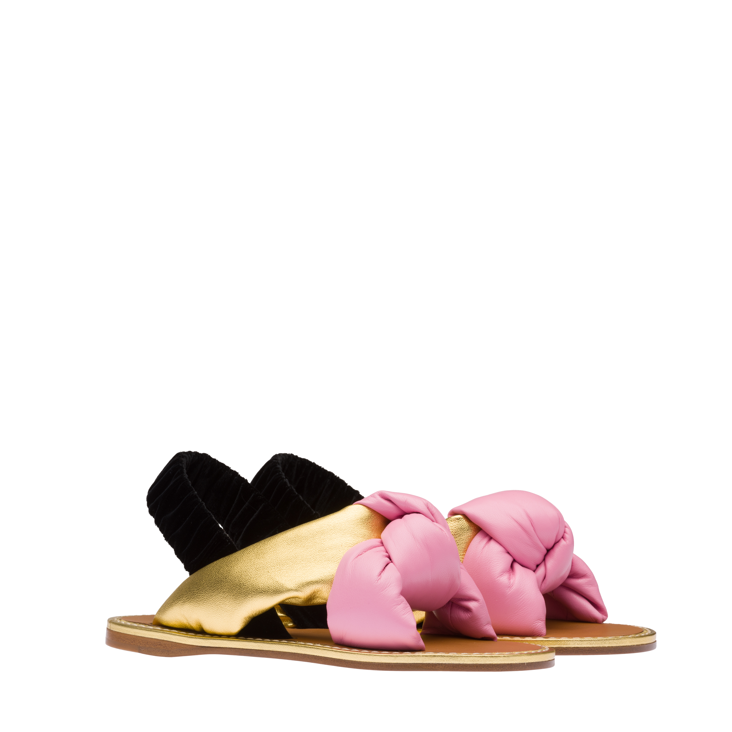 flat padded sandals