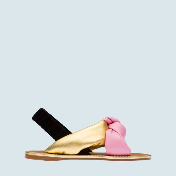 velvet flat sandals