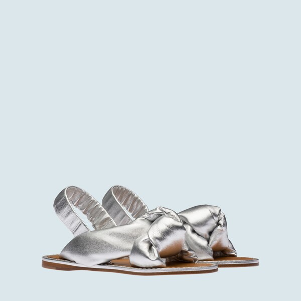miu miu gold sandals