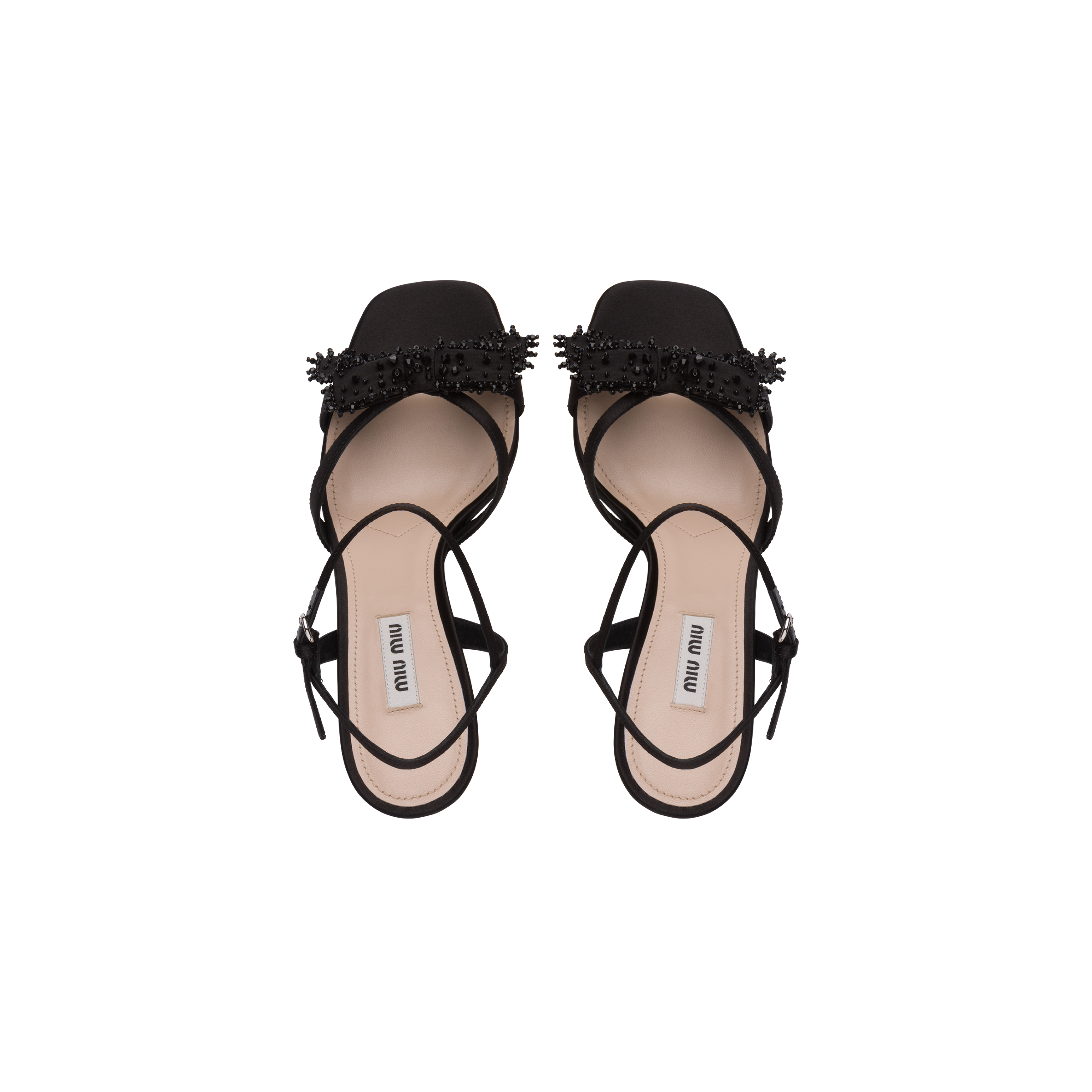 miu miu satin sandals