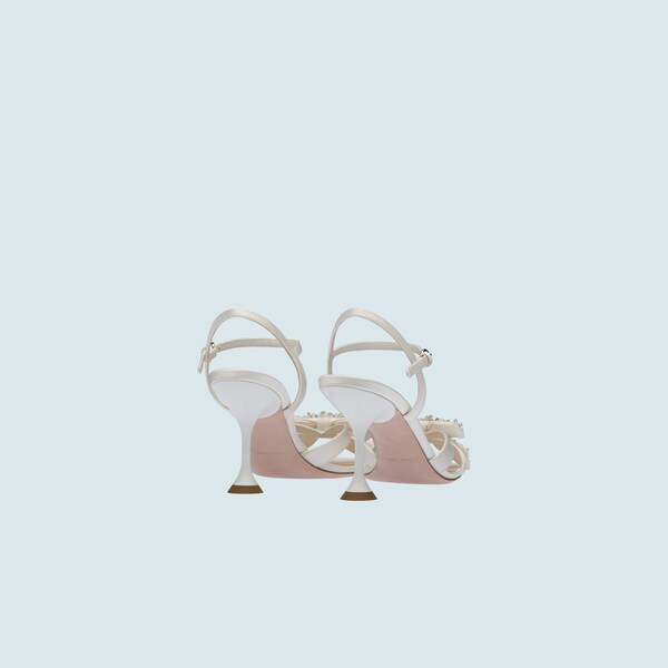 miu miu satin sandals