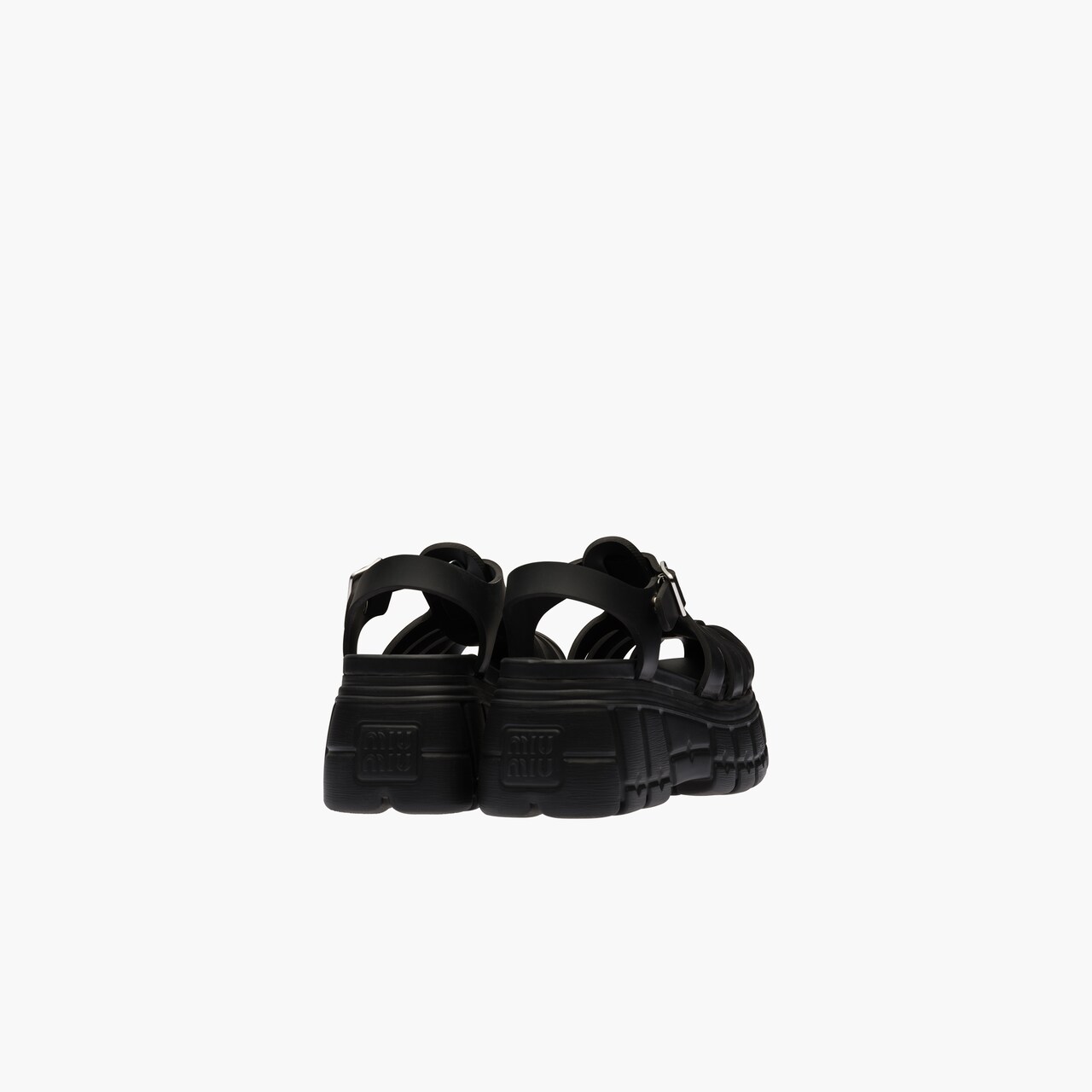 EVA platform sandals Black Miu Miu