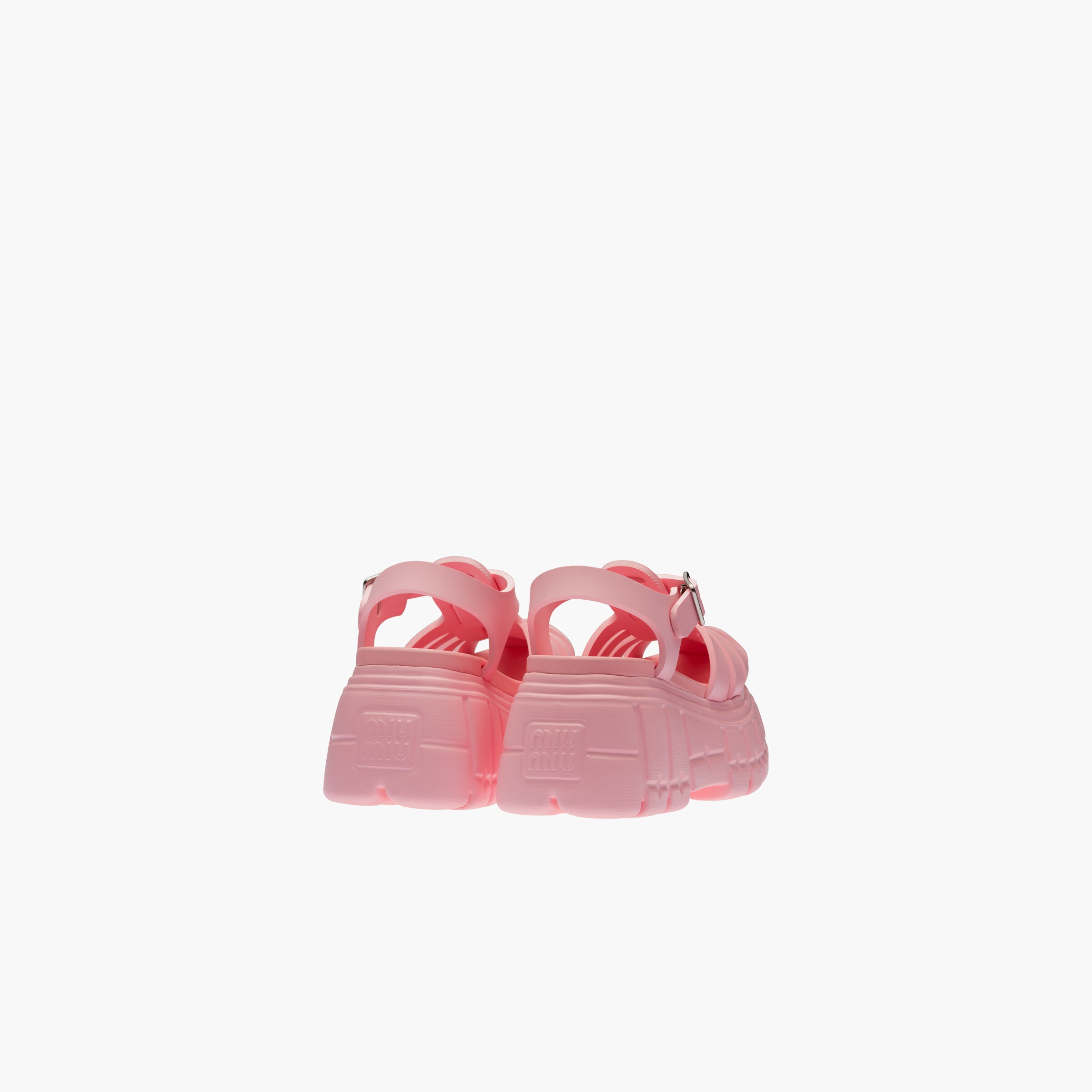 Pink Eva Platform Sandals Miu Miu