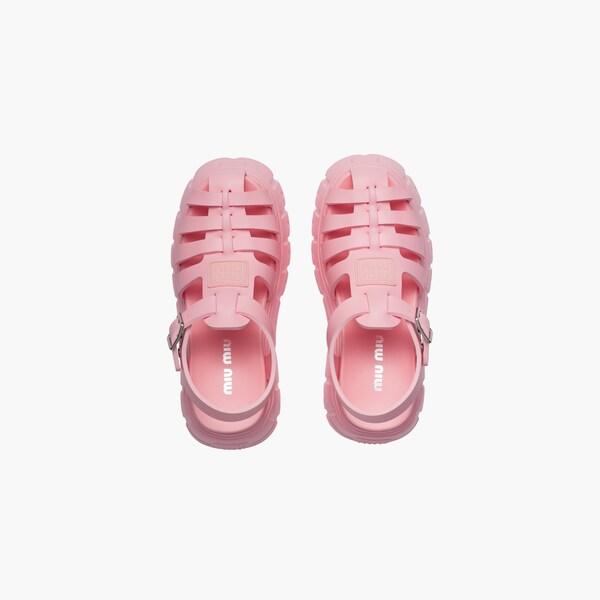 EVA platform sandals Pink | Miu Miu