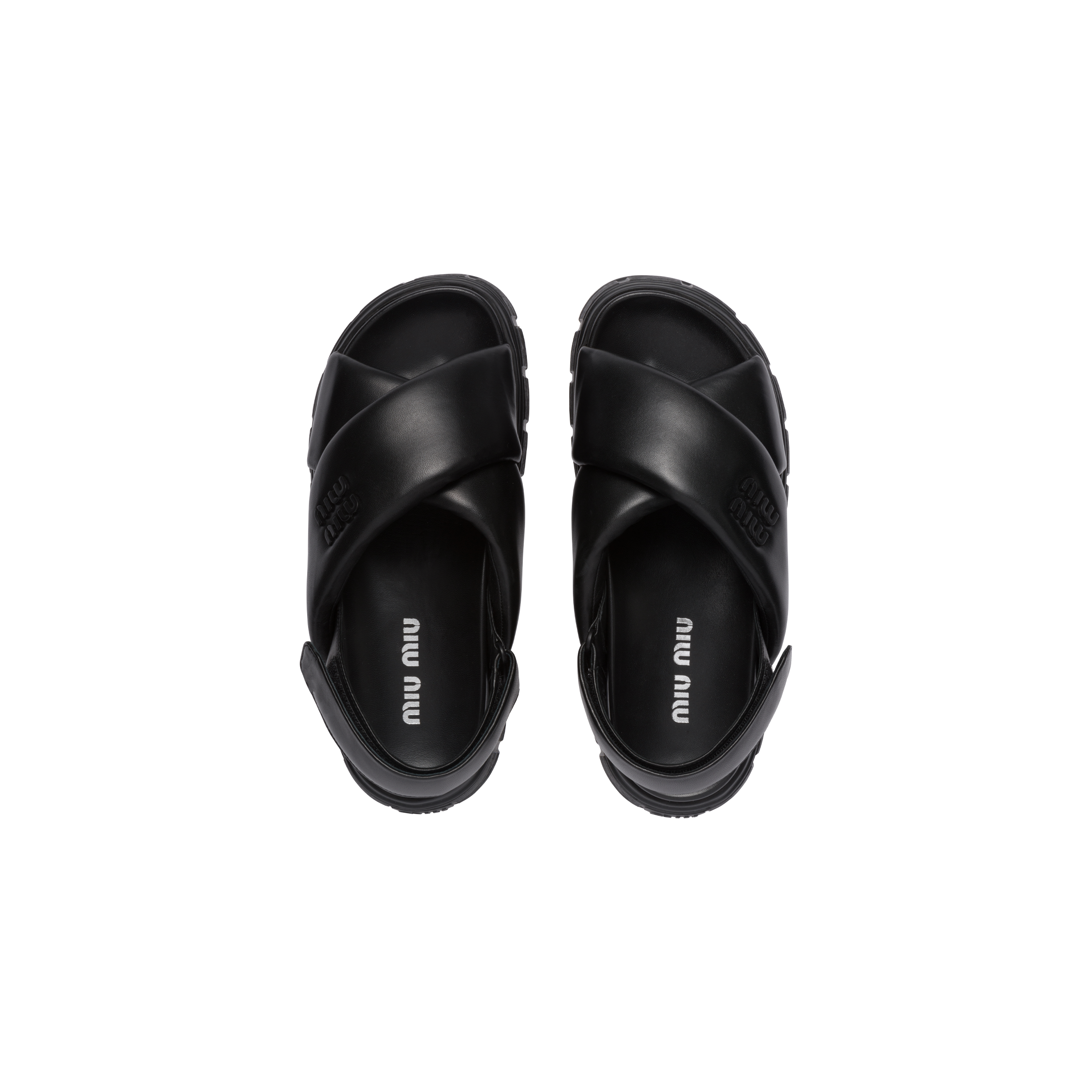 Miu miu deals nappa leather sandals