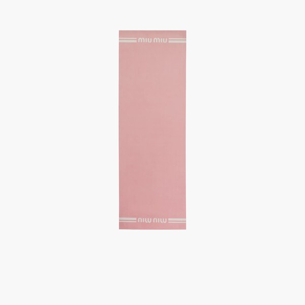 Yoga mat Pink/white | Miu Miu Yoga mat Pink/white | Miu Miu