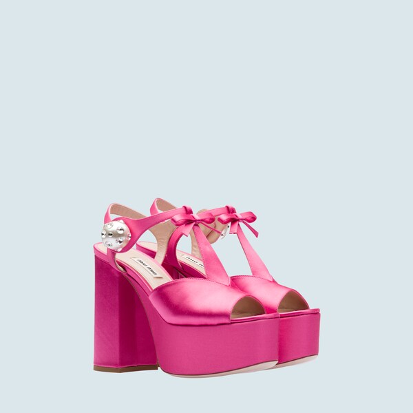 Sandals Platform Sandals Platform Satin Satin Satin Satin Platform Sandals KcFJl1