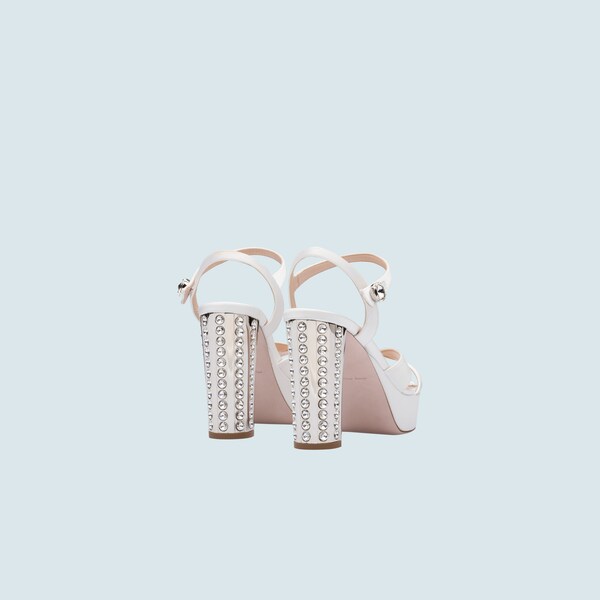 miu miu satin sandals