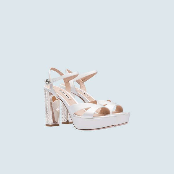 miu miu satin sandals