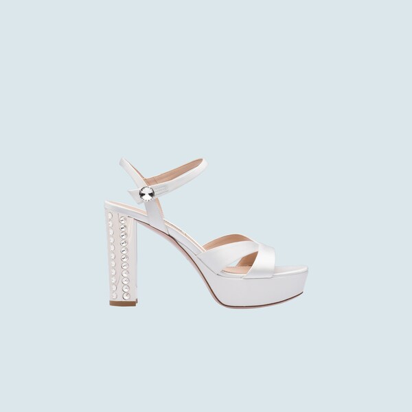 miu miu satin sandals