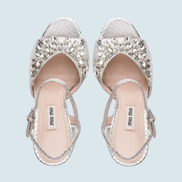 miu miu crystal sandals
