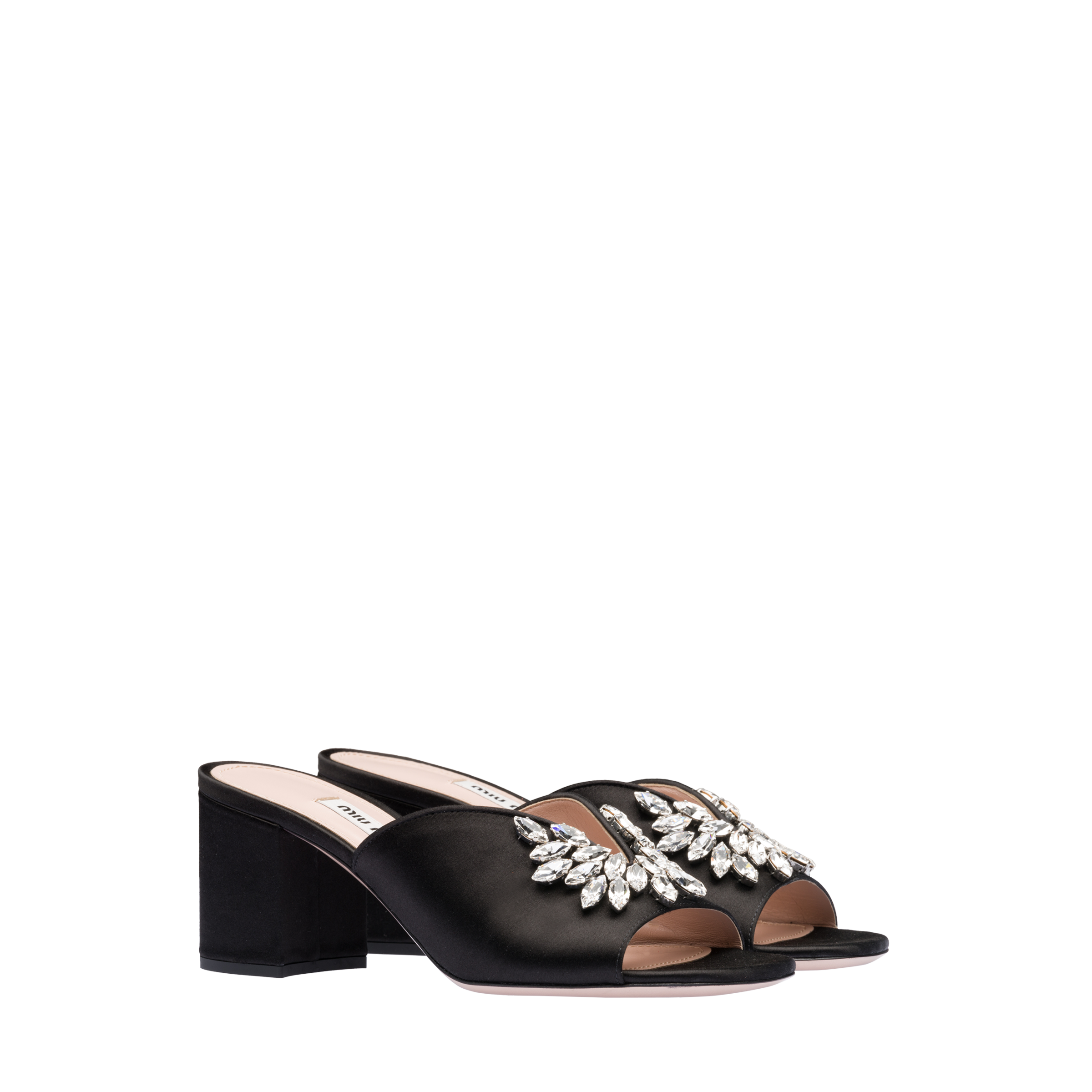 Miu miu satin mules clearance