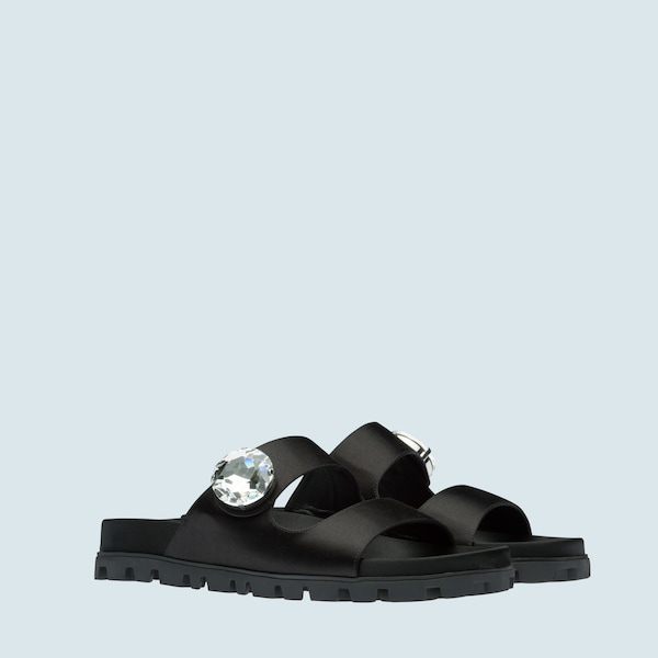 miu miu satin sandals