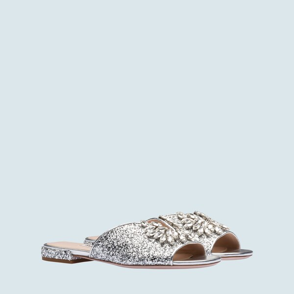 Glitter mules Silver | Miu Miu