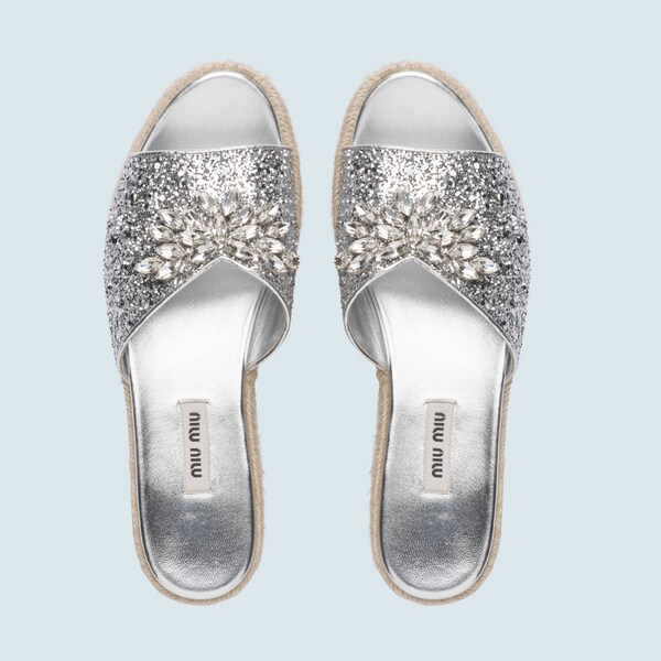 glitter sandals