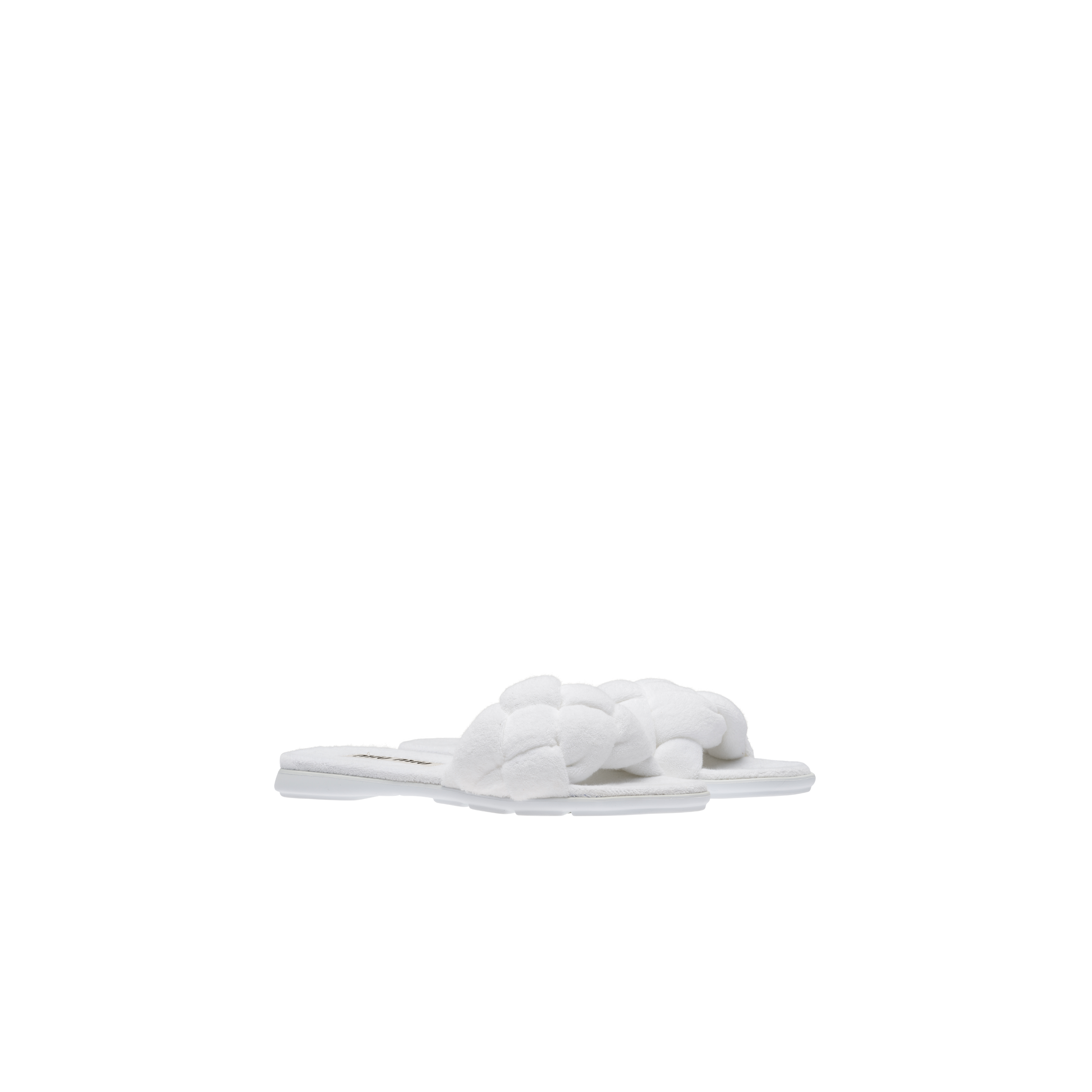 Terry cloth slides White | Miu Miu