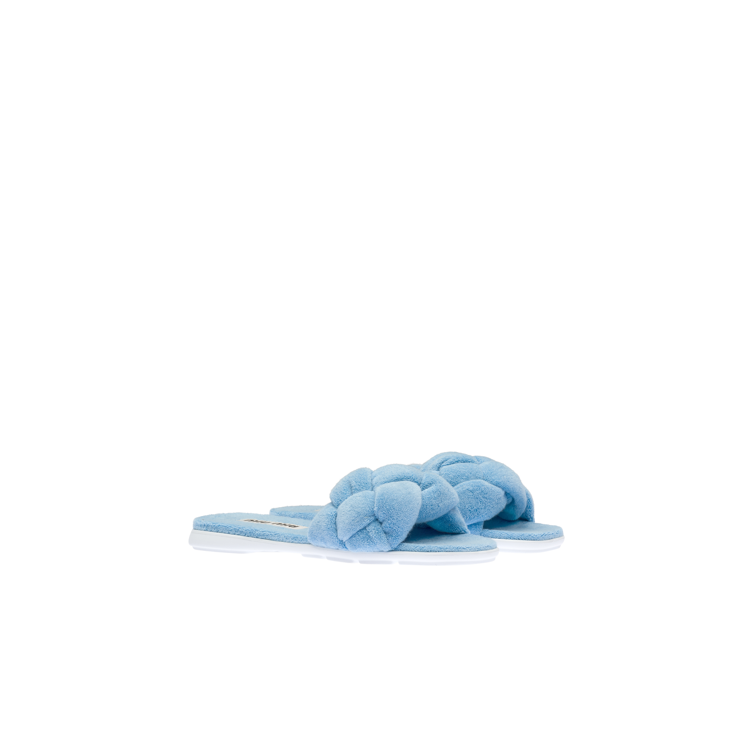 Terry cloth slides Celeste | Miu Miu