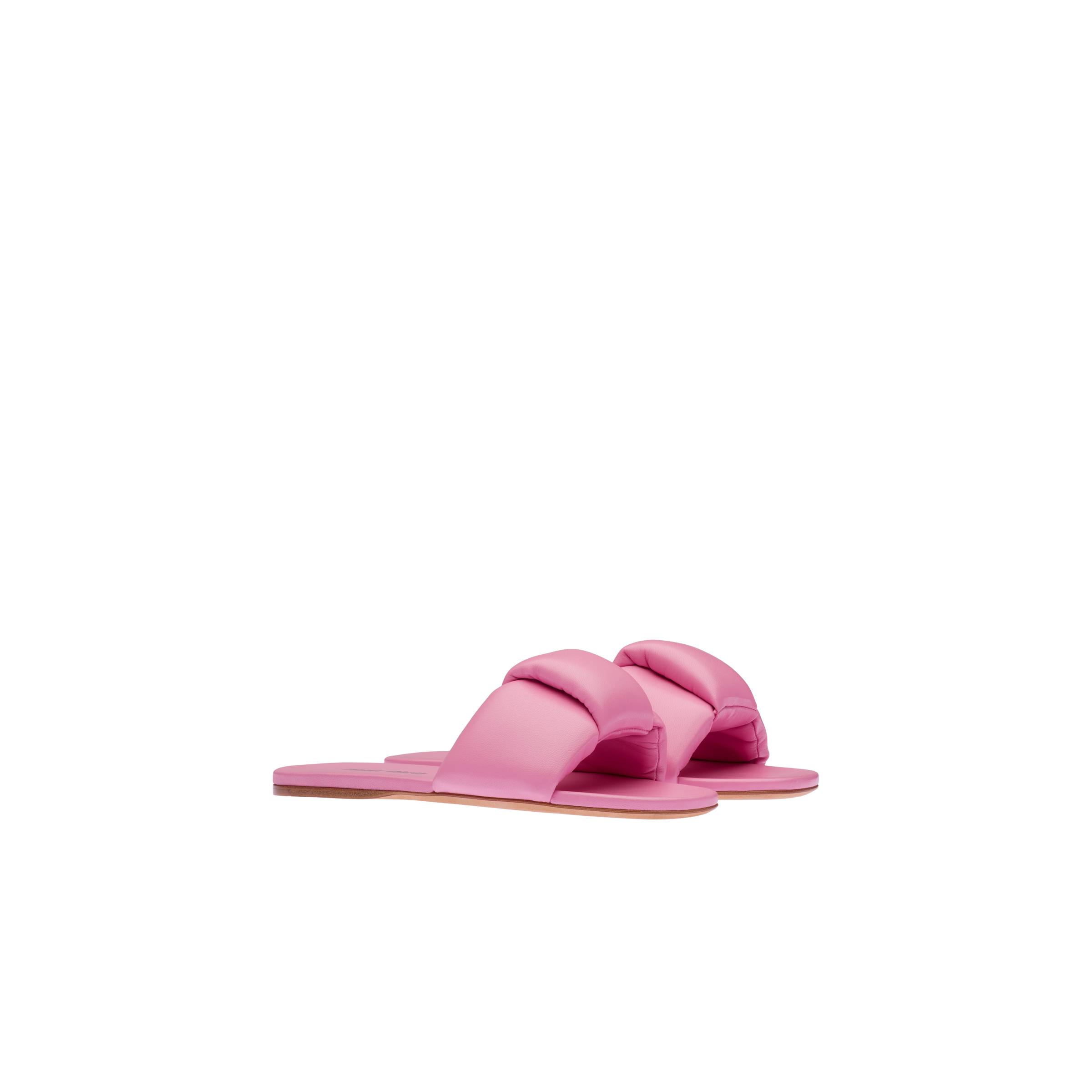 MIU MIU NAPPA LEATHER SLIDES