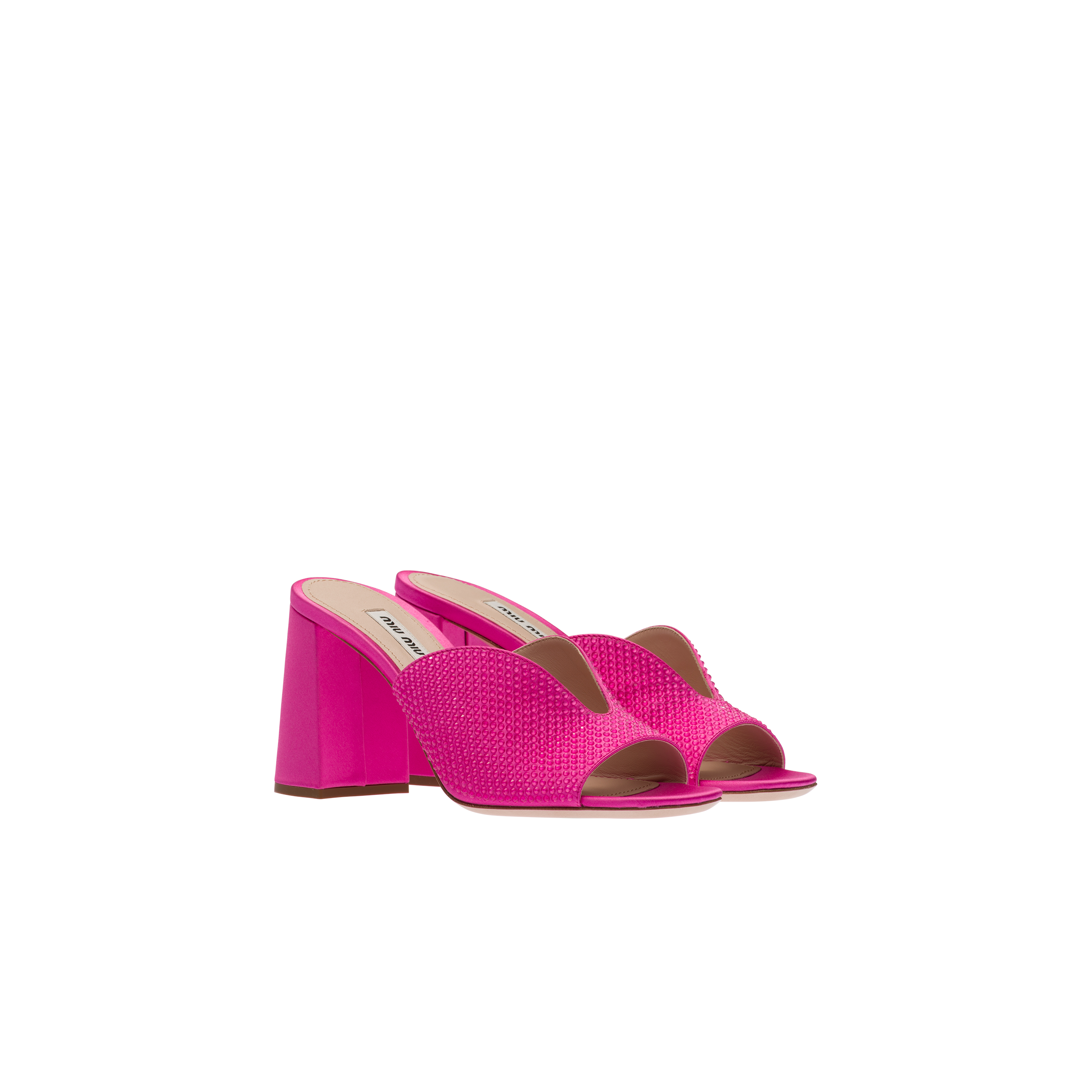 Miu miu outlet satin sandals
