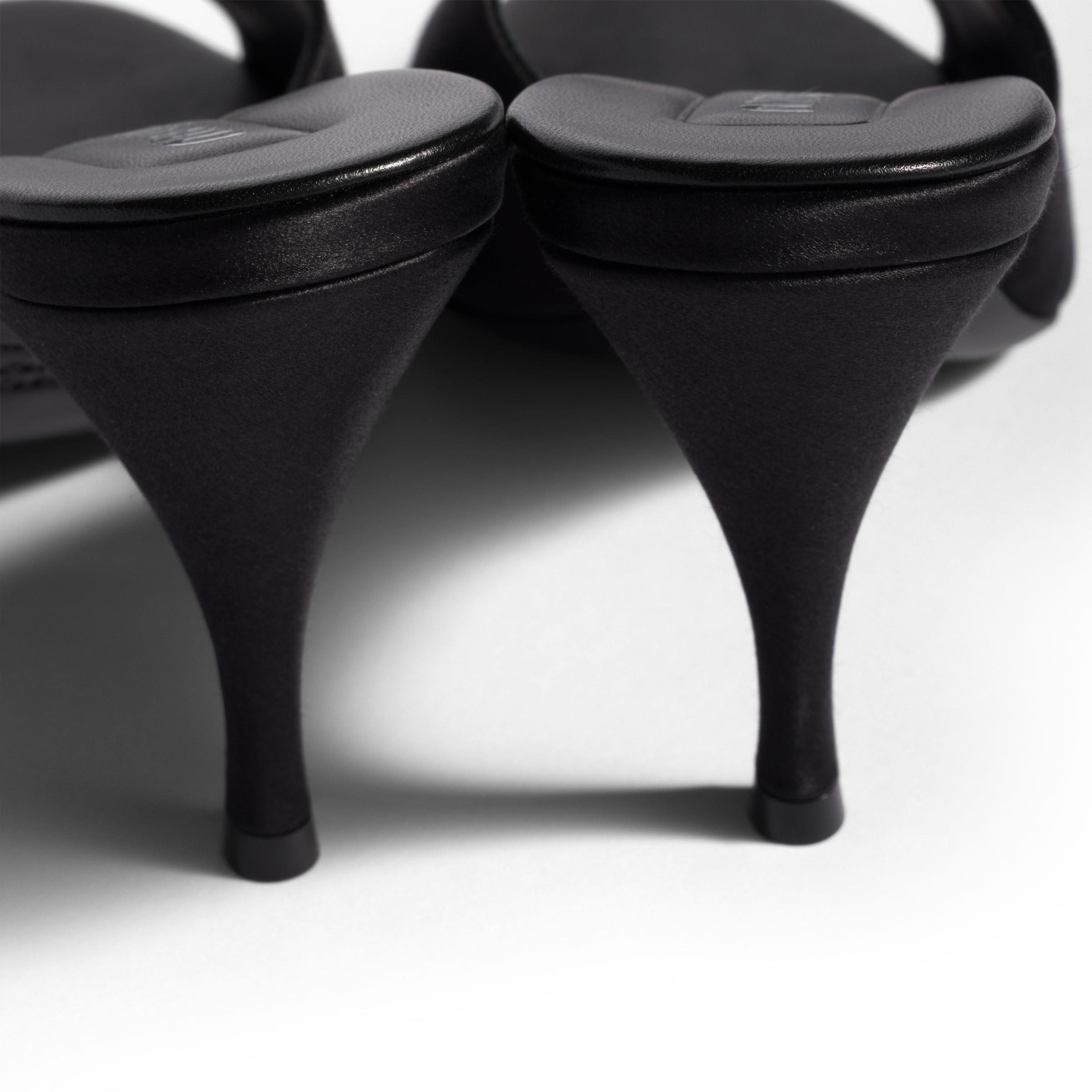 Miu Miu Satin Sandals In Black