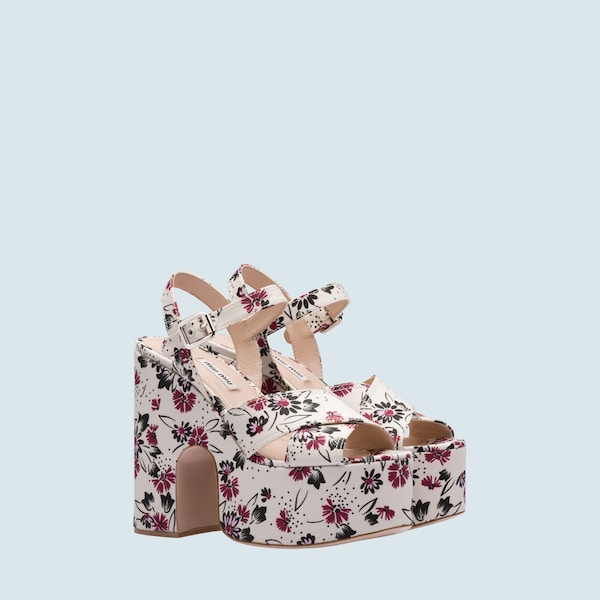 miu miu flower sandals
