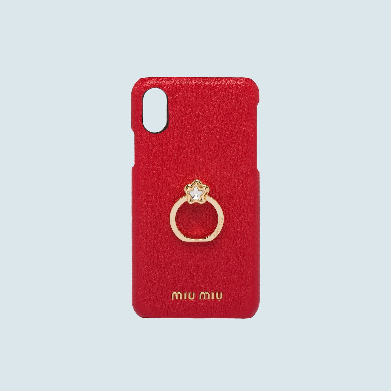 かわいいブランドスマホケースはmiu miuのマドラスレザーredです