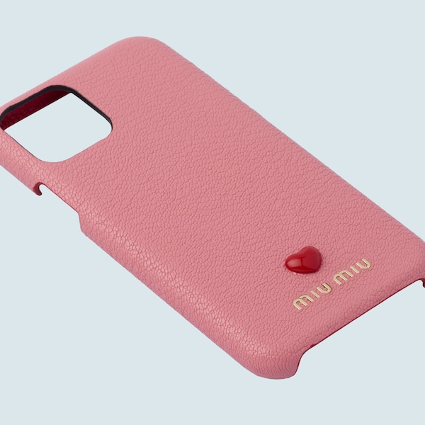マドラスレザー Iphone 11 Pro用カバー ピンク Miu Miu