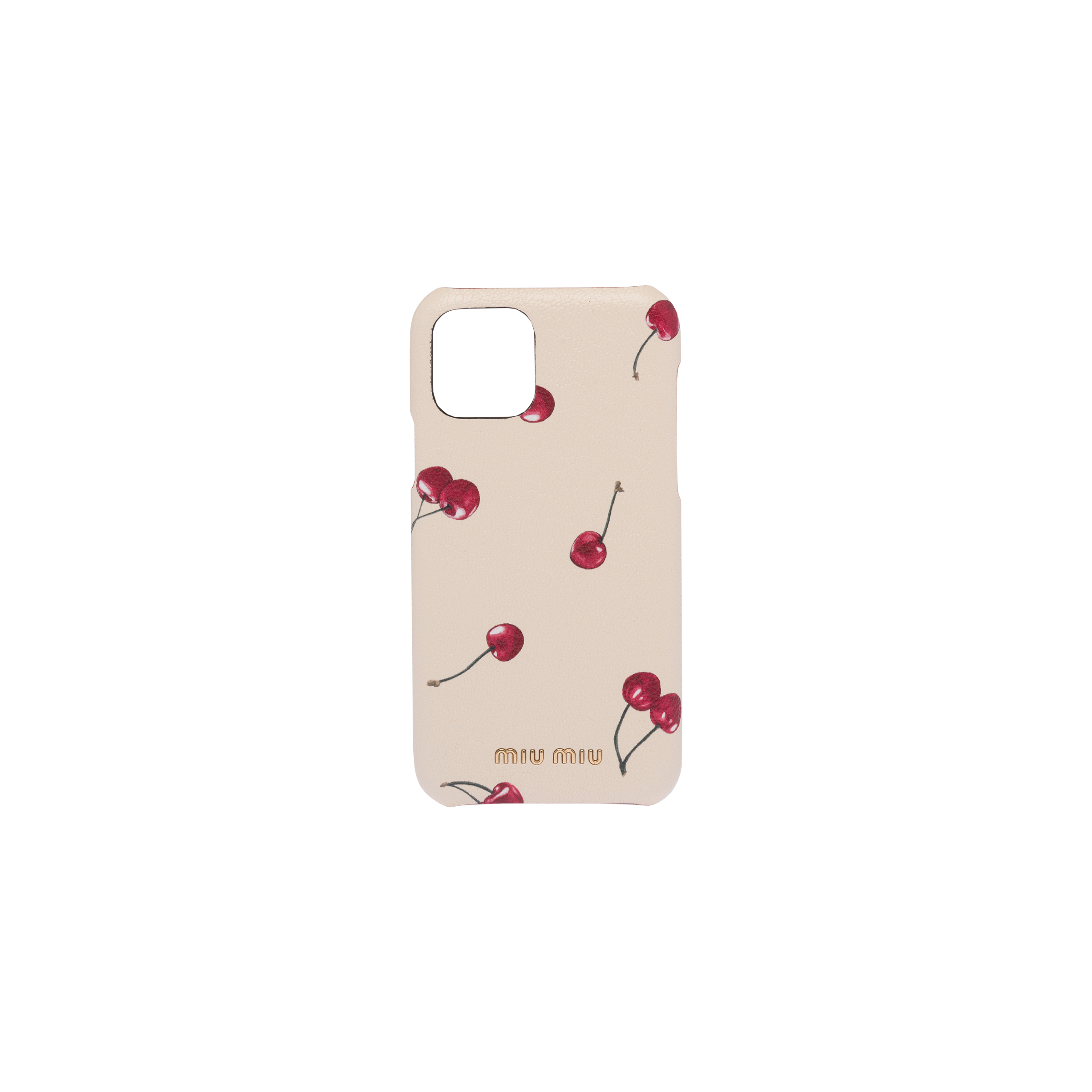 プリント入り マドラス Iphone 11 Pro用カバー アイボリー ファイヤー Miu Miu