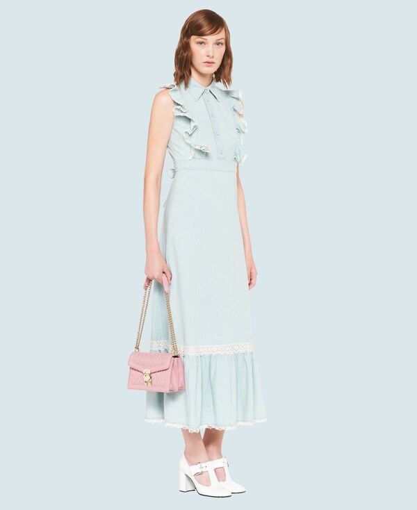 miu miu denim dress