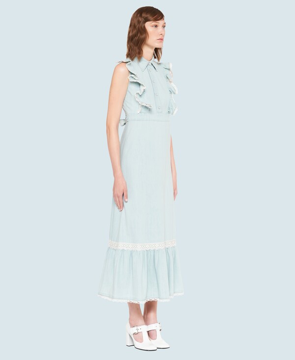 miu miu denim dress