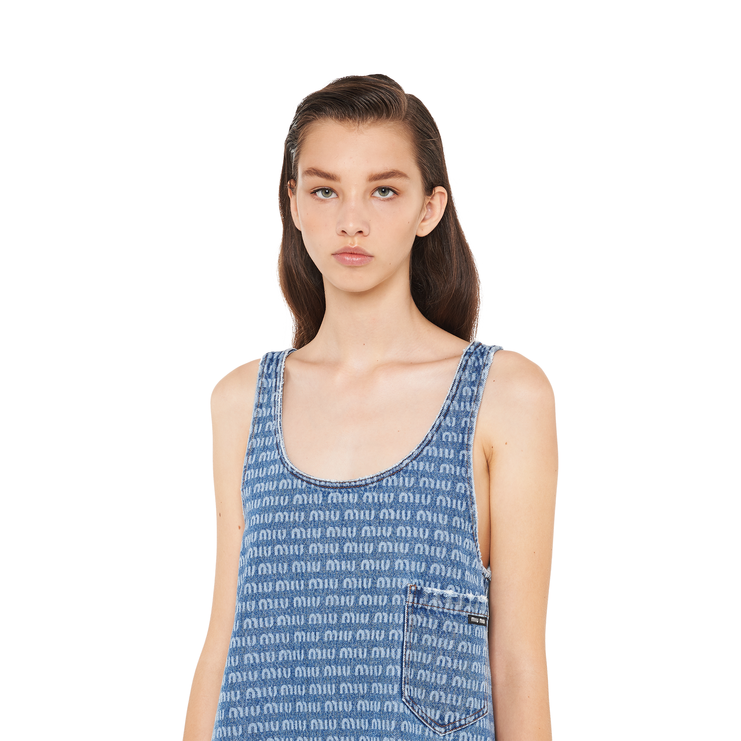 Miu miu new arrivals denim dress