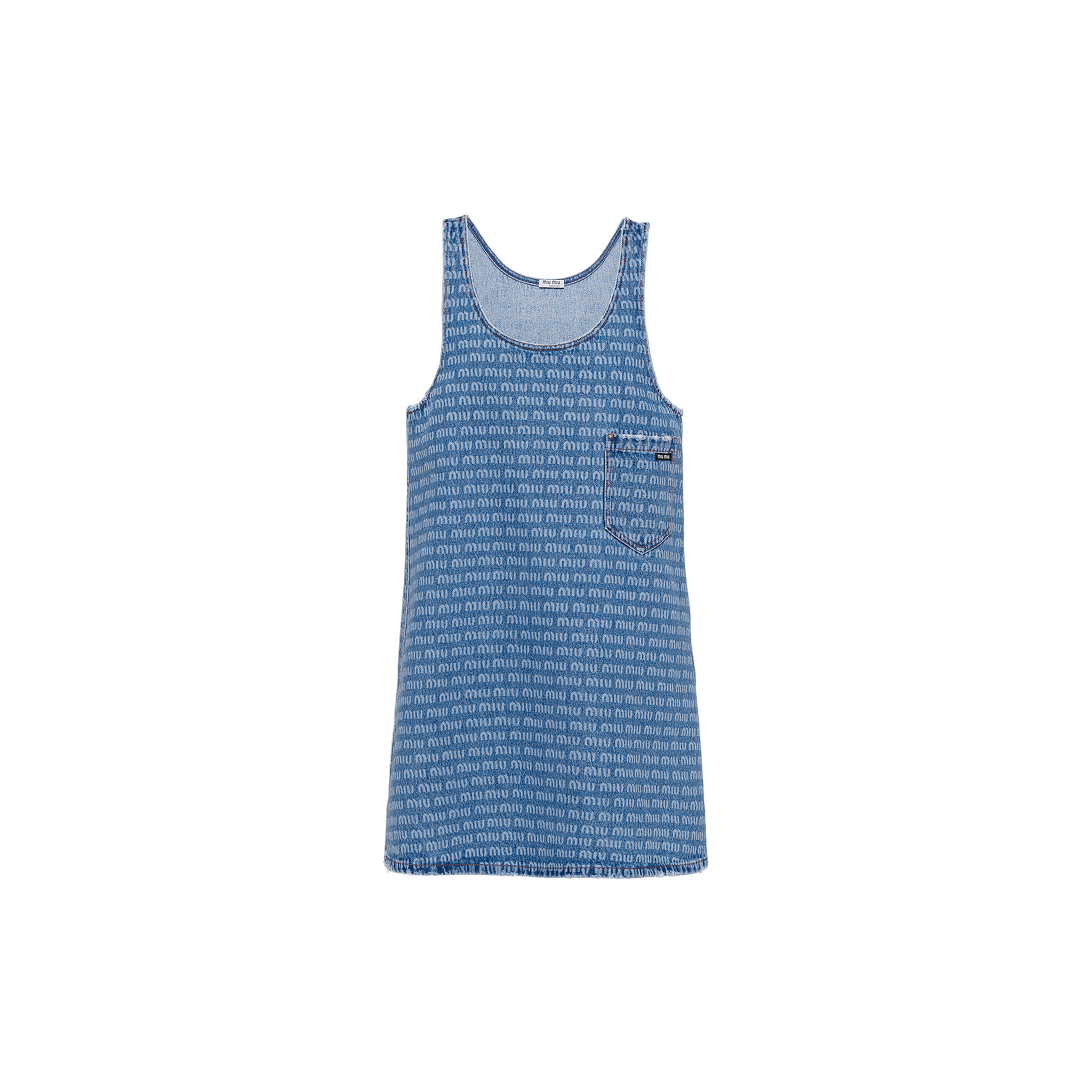 Denim mini dress