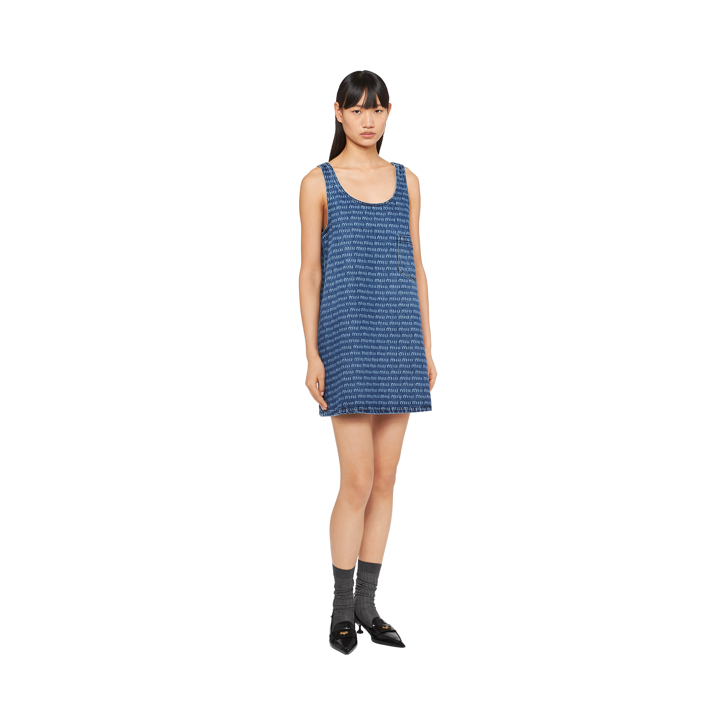 Miu miu outlet denim dress