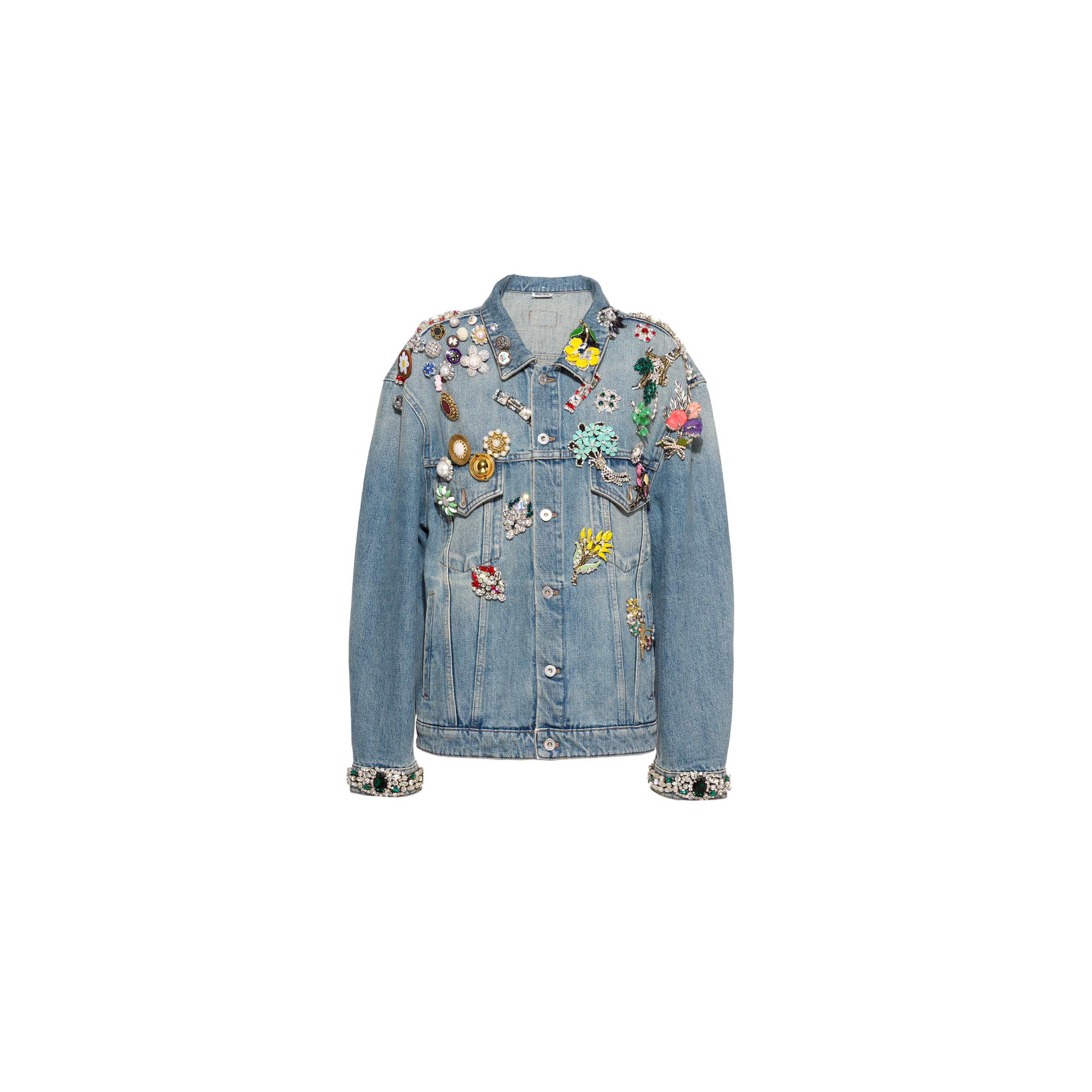 embroidered denim jacket