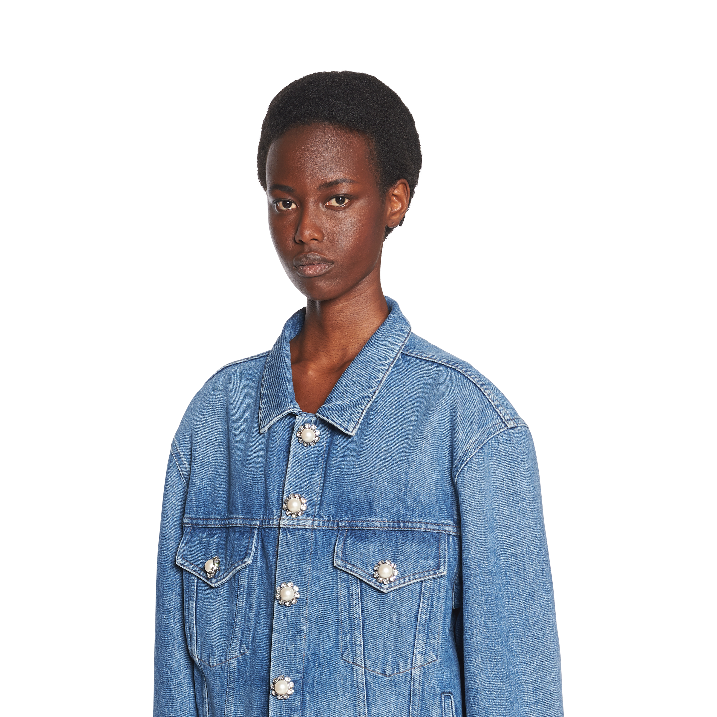 Denim jacket Light blue | Miu Miu