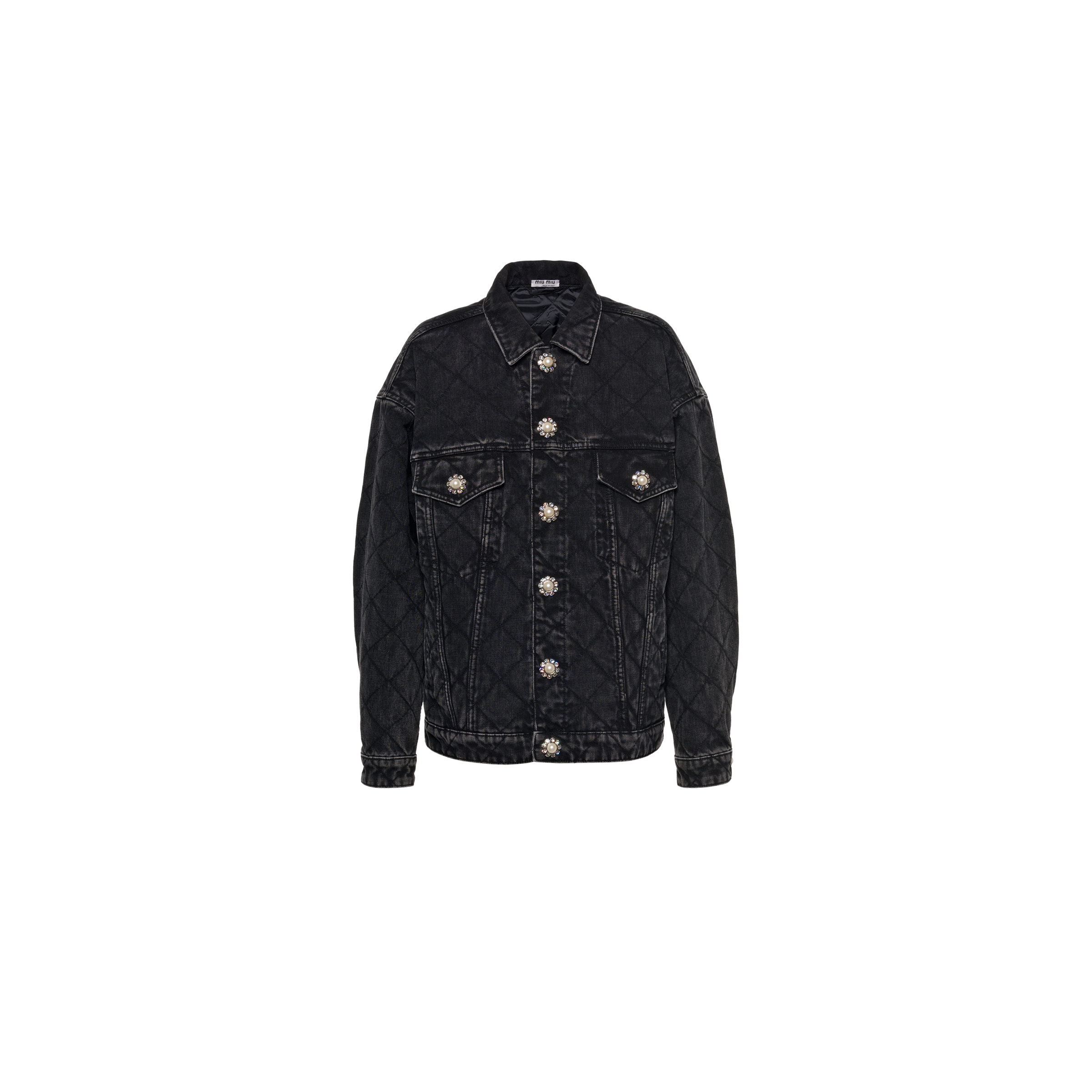 Denim blouson jacket Black | Miu Miu