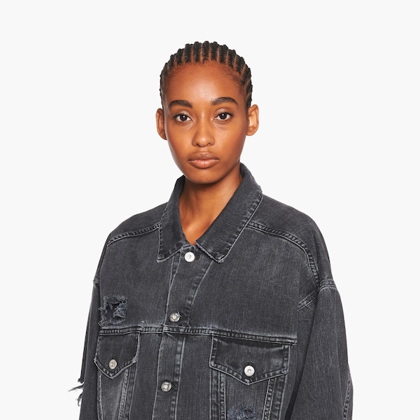 black denim jacket size 16