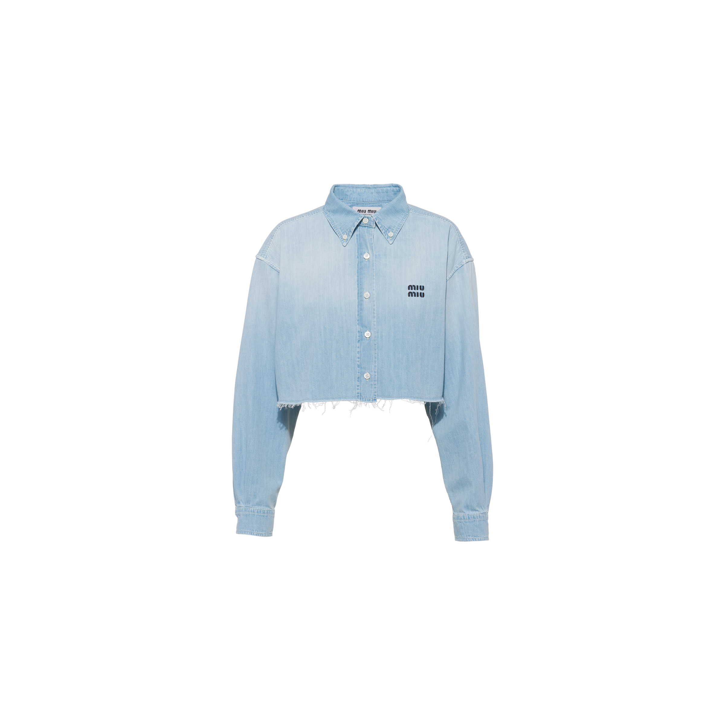 Chambray shirt Light blue | Miu Miu