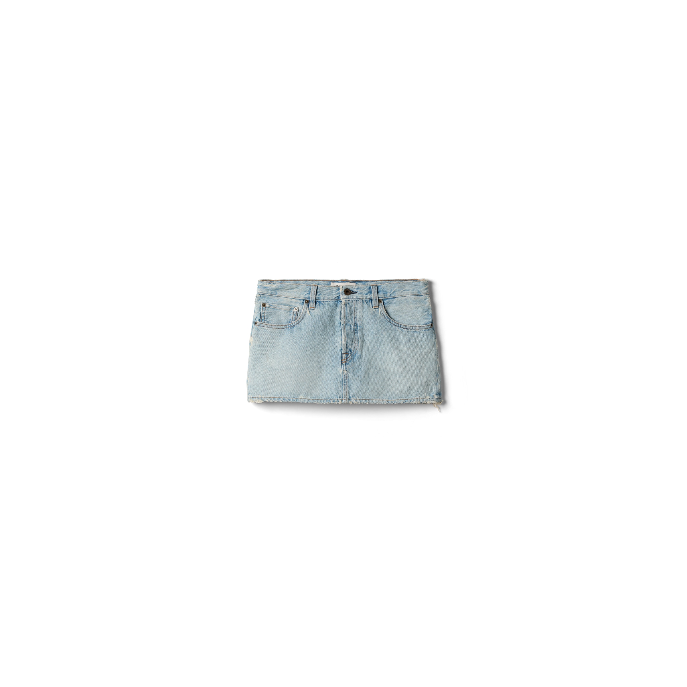 Miu Miu Mini-jupe En Denim, Femme, Bleu Saphir, Taille 36
