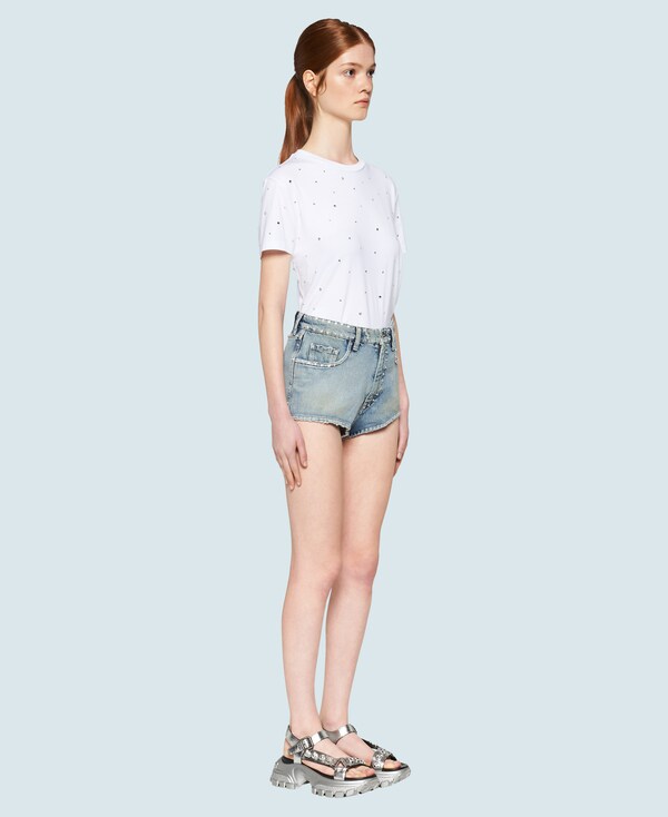 new york new high quality buy cheap Embellished denim shorts | Miu Miu GWP288_1S90_F0013 new york new high quality buy cheap Embellished denim shorts | Miu Miu GWP288_1S90_F0013