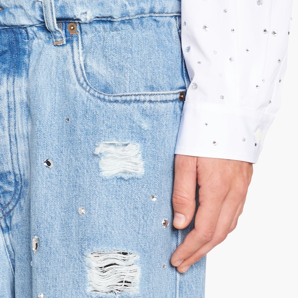 Denim jeans Navy | Miu Miu