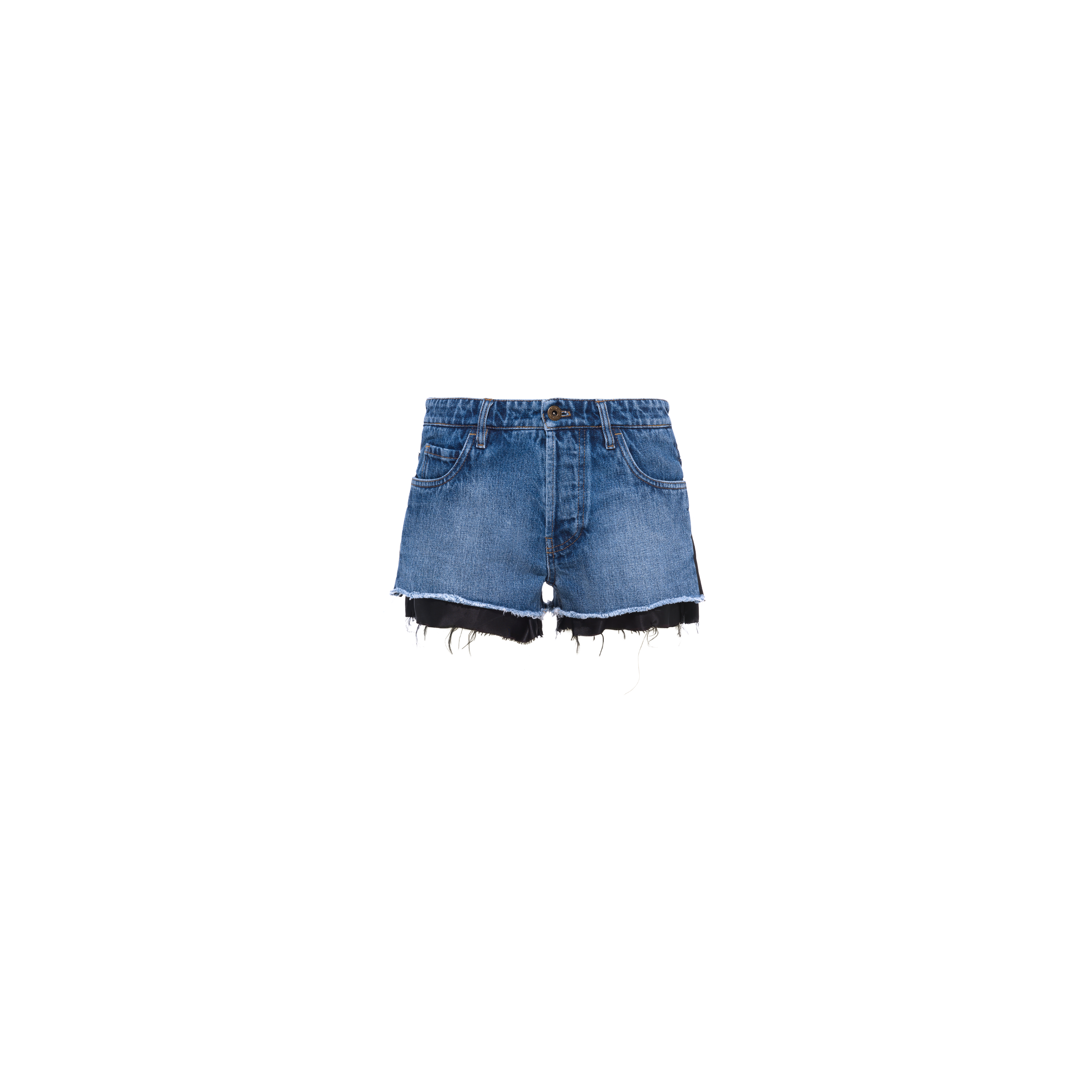 Navy jean shorts sales